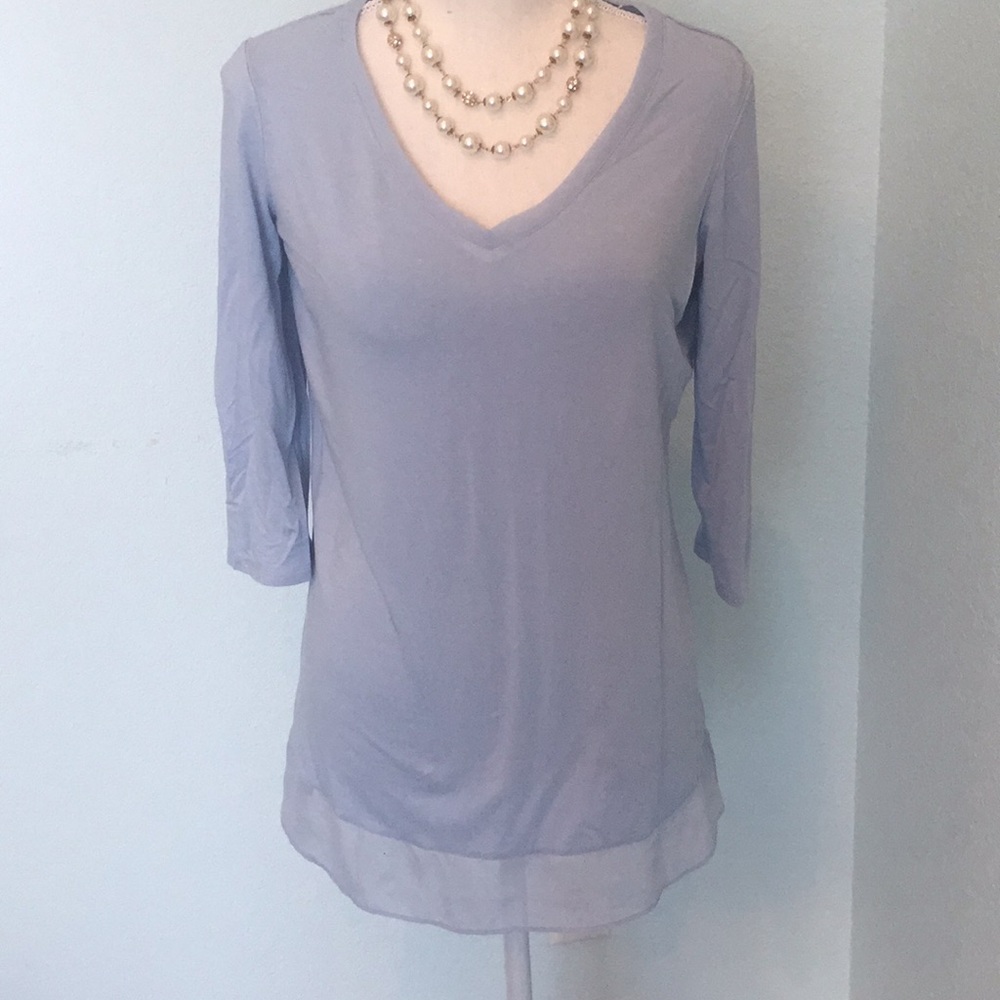 Travel Smith Dusty Blue Top